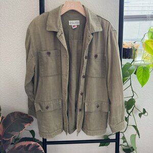 Vintage Military Army Green Shacket Size‎ Small